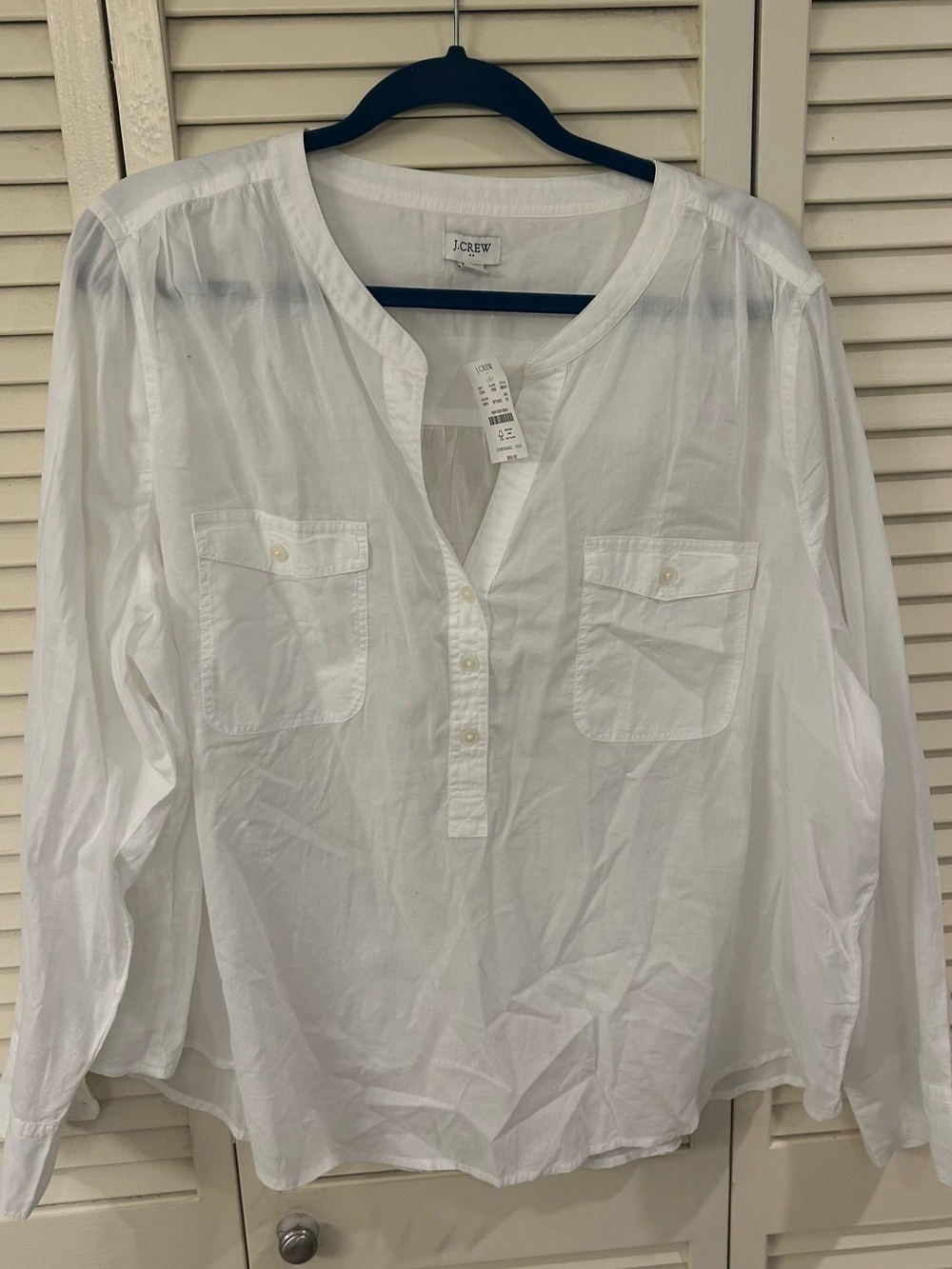 J.Crew White Cotton Tunic